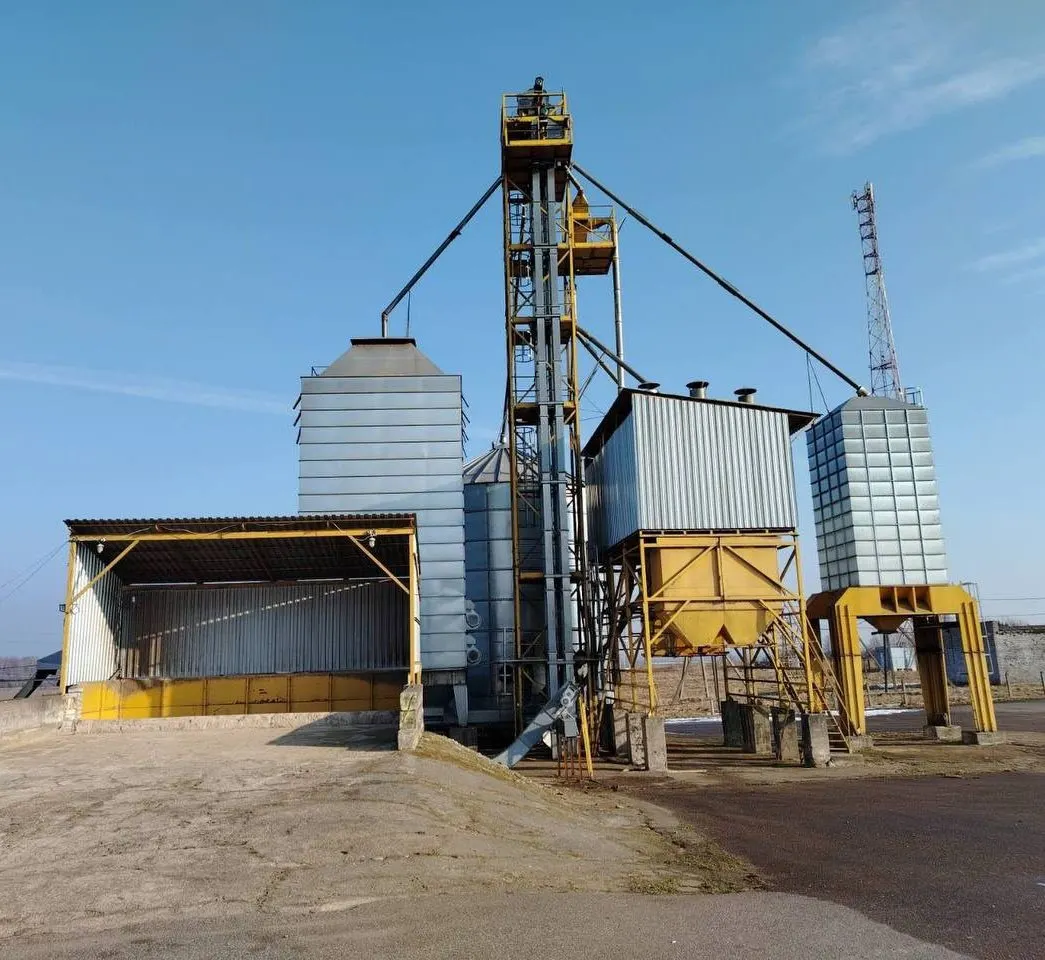 Grain drying and storage complex presented in the Prigraniczny enterprise investment offer.